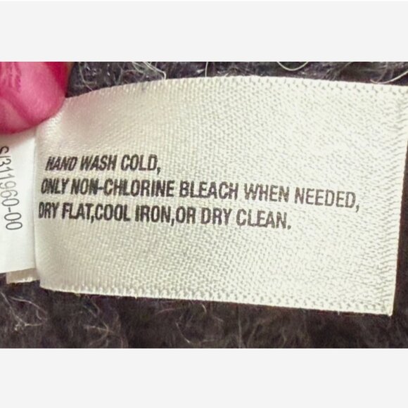 Vintage 90s GAP Women’s Gray & Navy Striped Sweater Acrylic Alpaca Blend Size M - Picture 7 of 7